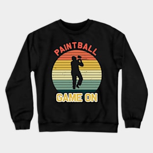 Paintball Game On Crewneck Sweatshirt